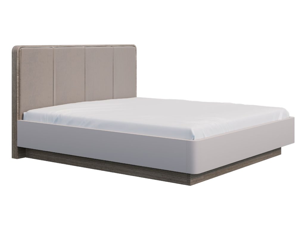 Bed with upholstered headboard on the podium Medea from Trademark Italconcept. A wide range of bed options to buy
