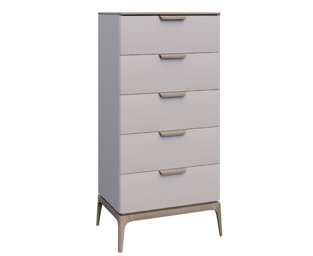 Chest of drawers high on legs Medea Italconcept TM. Guides with closers Blum (BLUM). Solid wood ash/oak veneer. Wide range of colors.