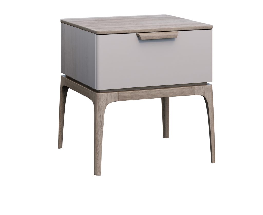 Bedside table - one drawer. Medea Italconcept TM. Guides with closers (BLUM). Solid wood ash/oak veneer. Buy +380506286850