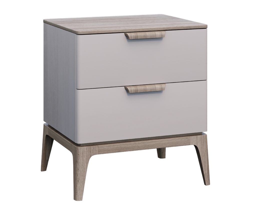 Bedside table for two drawers Medea Italconcept TM. Guides with closers (BLUM). Solid wood ash/oak veneer. Buy +380506286850
