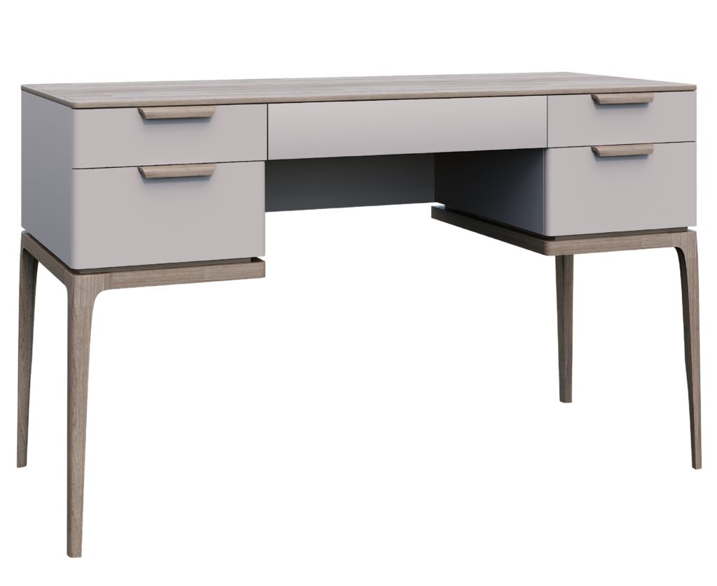 Desk with high legs "Medea" Italconcept TM. Wood: solid ash. Oak veneer. Wide range of possible paint colors.