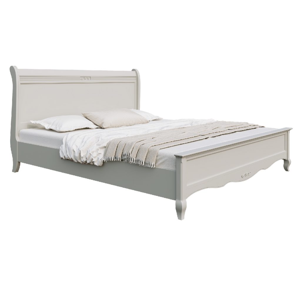 Bed "Selena" with a straight wooden headboard from Trademark "Italconcept" Wood - ash. Buy online +380506286850