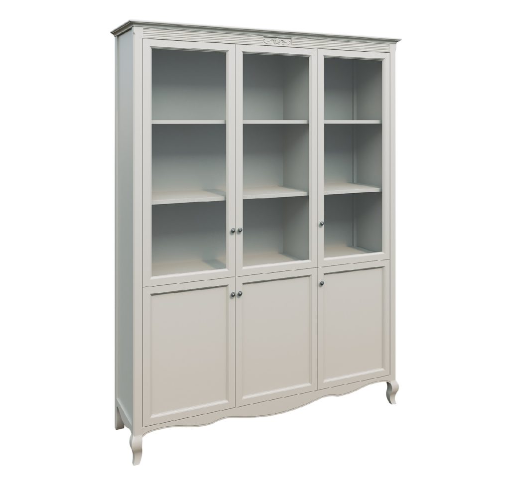 Bookcase in the library three-door Selena from Trademark "Italconcept". Wood - ash (solid). Buy online +380506286850