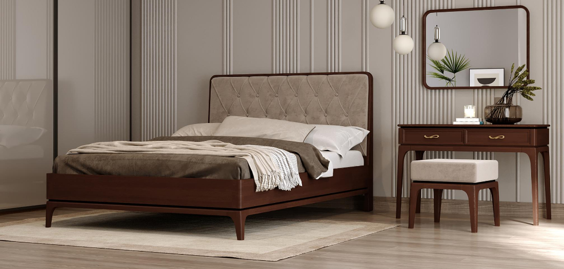 Neoclassical furniture BARSELONA array Неокласичні меблі (масив) – елегантна колекція меблів для дому: спальня, вітальня та робочий кабінет