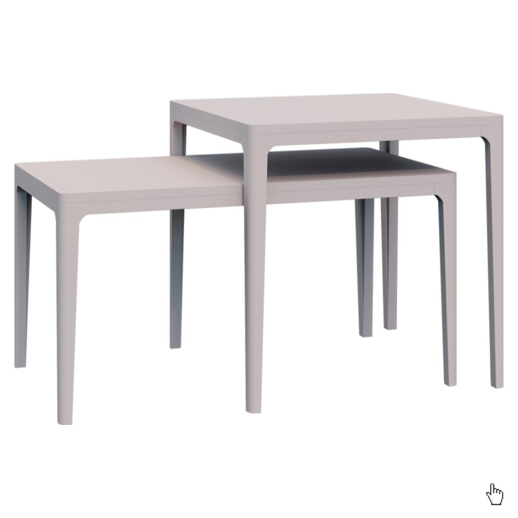 decorative tables Teana ash Italconcept TM (Italconcept). Material: ash wood, oak veneer. Color combinations are possible.