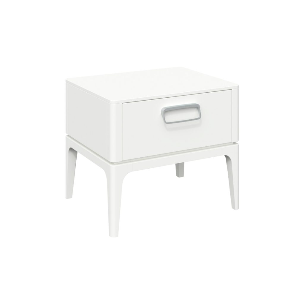 Bedside table Marsel white gloss
