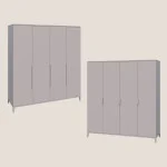 Wardrobe four-door TEANA NEW (on legs) - 1