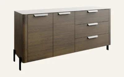 Modern wooden sideboard with drawers