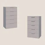 Сhest of drawers TEANA NEW on a plinth (high) - 1